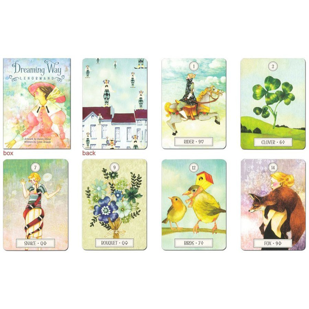 Bài Lenormand Dreaming Way Lenormand Tặng Đá Thanh Tẩy