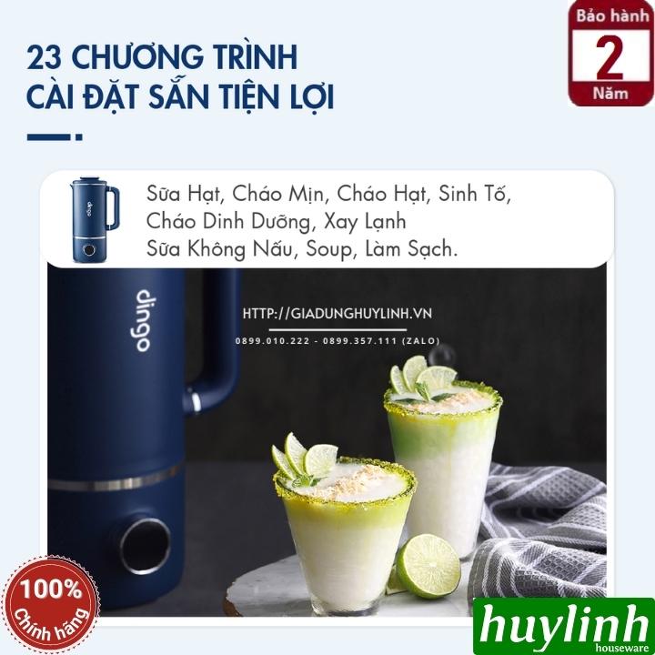 Máy làm - nấu sữa hạt mini Dingo DCB600 - dung tích 600ml - Đa chức năng [Đỏ - Xanh] - Hàng chính hãng