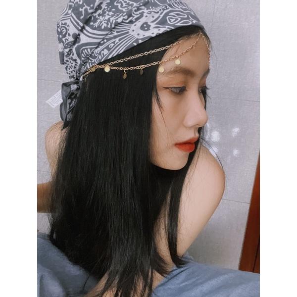 Bờm tóc bohemian - Vòng đội đầu head chain boho style