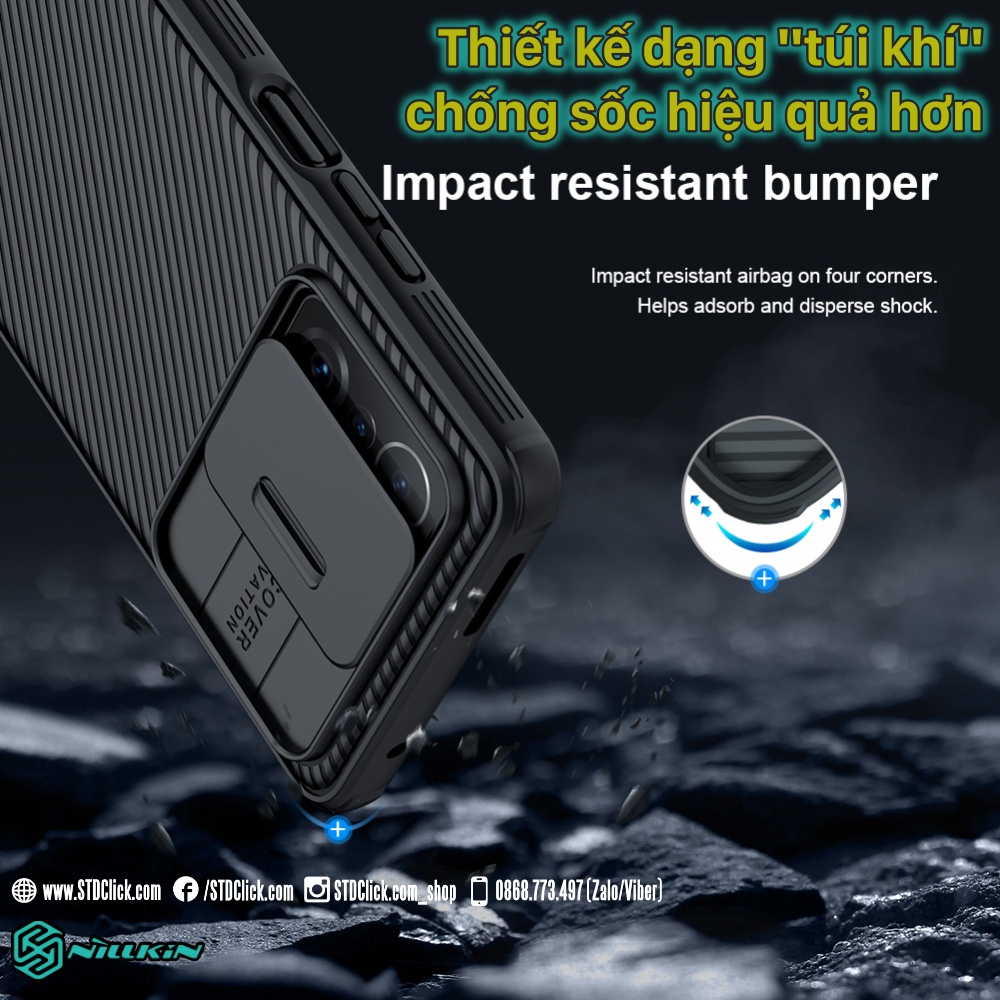 ỐP LƯNG DÀNH CHO ĐIỆN THOẠI XIAOMI 11T - 11T PRO NILLKIN CAMSHIELD PRO BẢO VỆ CAMERA