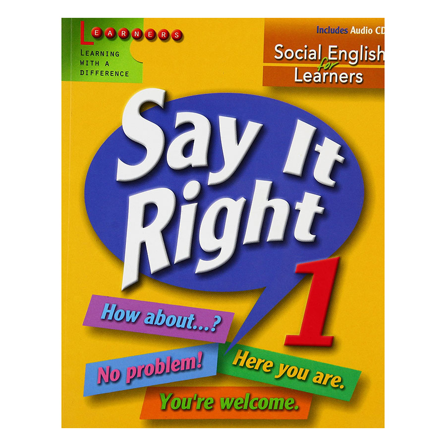 [Hàng thanh lý miễn đổi trả] Say It Right 1 With Audio CD