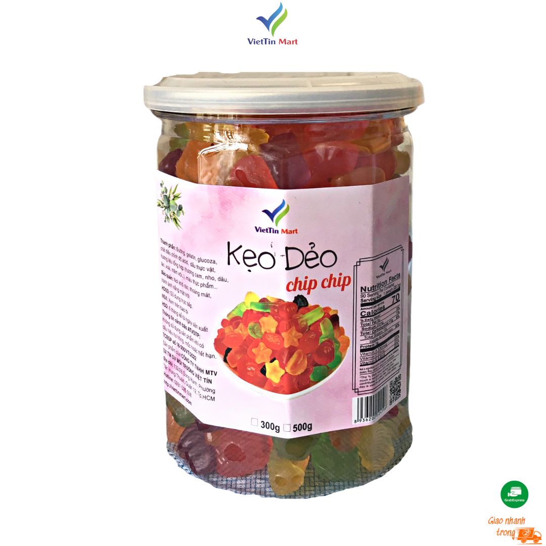 500g Kẹo Dẻo Chip Chip Nhiều Màu Sắc