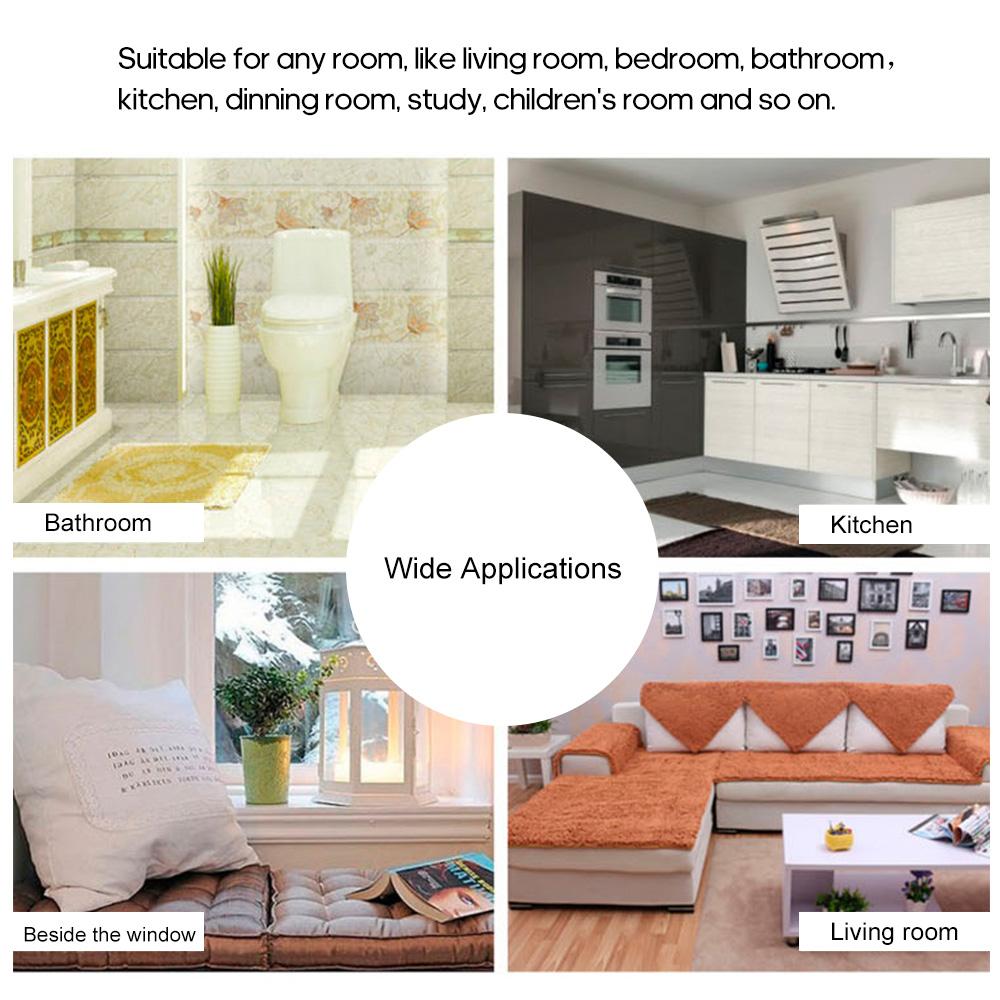 Tấm thảm trải sàn siêu mềm mịn hình chữ nhật, thiết kế đáy chống trượt, trang trí nội thất hoàn hảo