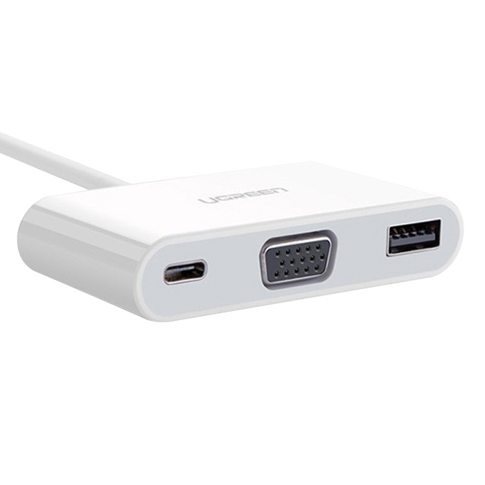 Cáp USB-C 3.1 To USB 3.0 + VGA Ugreen (30376) - Hàng nhập khẩu