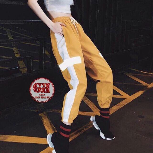 Quần Jogger Dù Nam Nữ Phản Quang