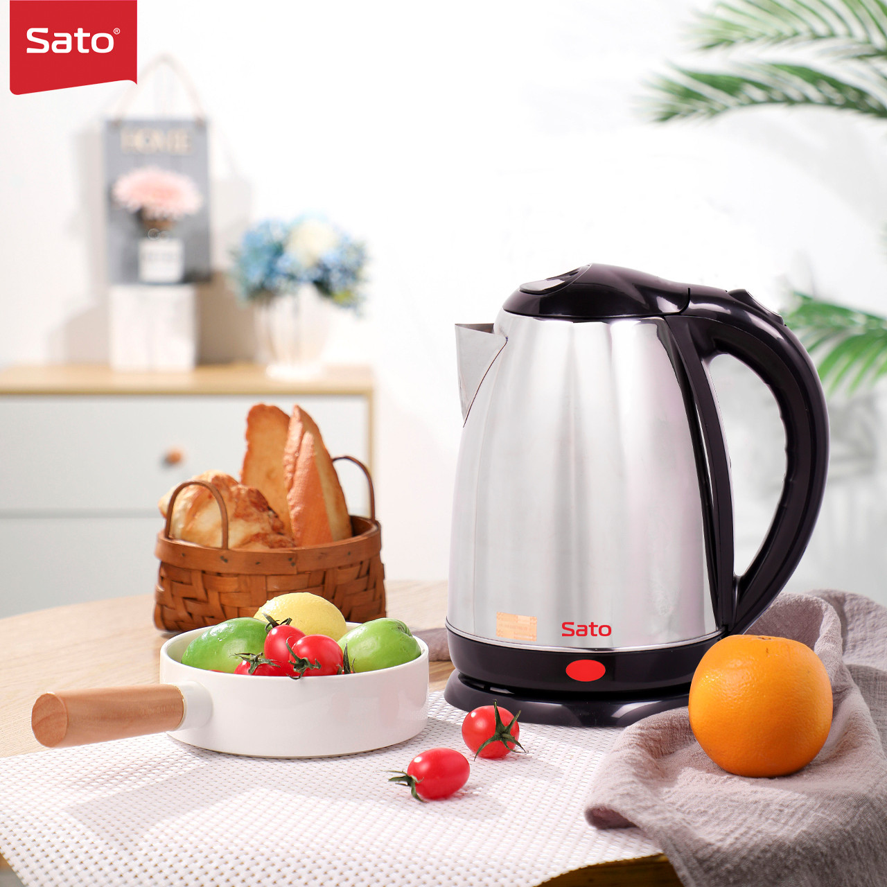 Ấm Siêu Tốc Sato 17ST48 1.8L - Hàng Chính Hãng