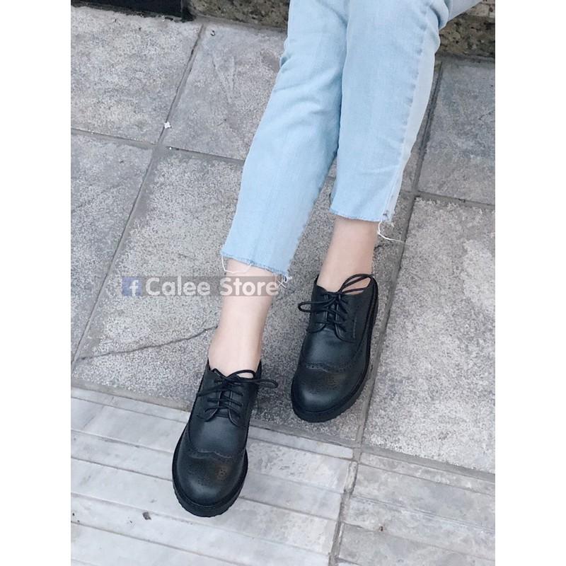 Giày oxfords da mềm nữ (Có clip tự quay sản phẩm) đế cao su cao cấp