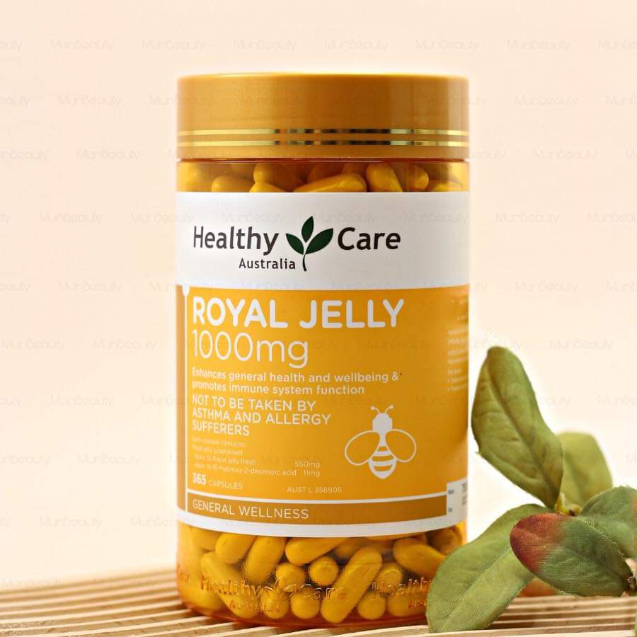 Sữa ong chúa Úc Healthy Care Royal Jelly 1000mg làm chậm quá trình lão hóa, tăng sức đề kháng, tăng sức khỏe tổng thể - Massel Official