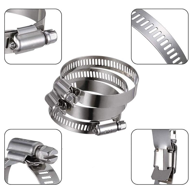 All-steel Hose Clamp Clamp Clamp Pipe Clamp Pipe Clamp Monitoring Clamp Gas Pipe Clamp Range Hood Pipe Clamp MMJQ