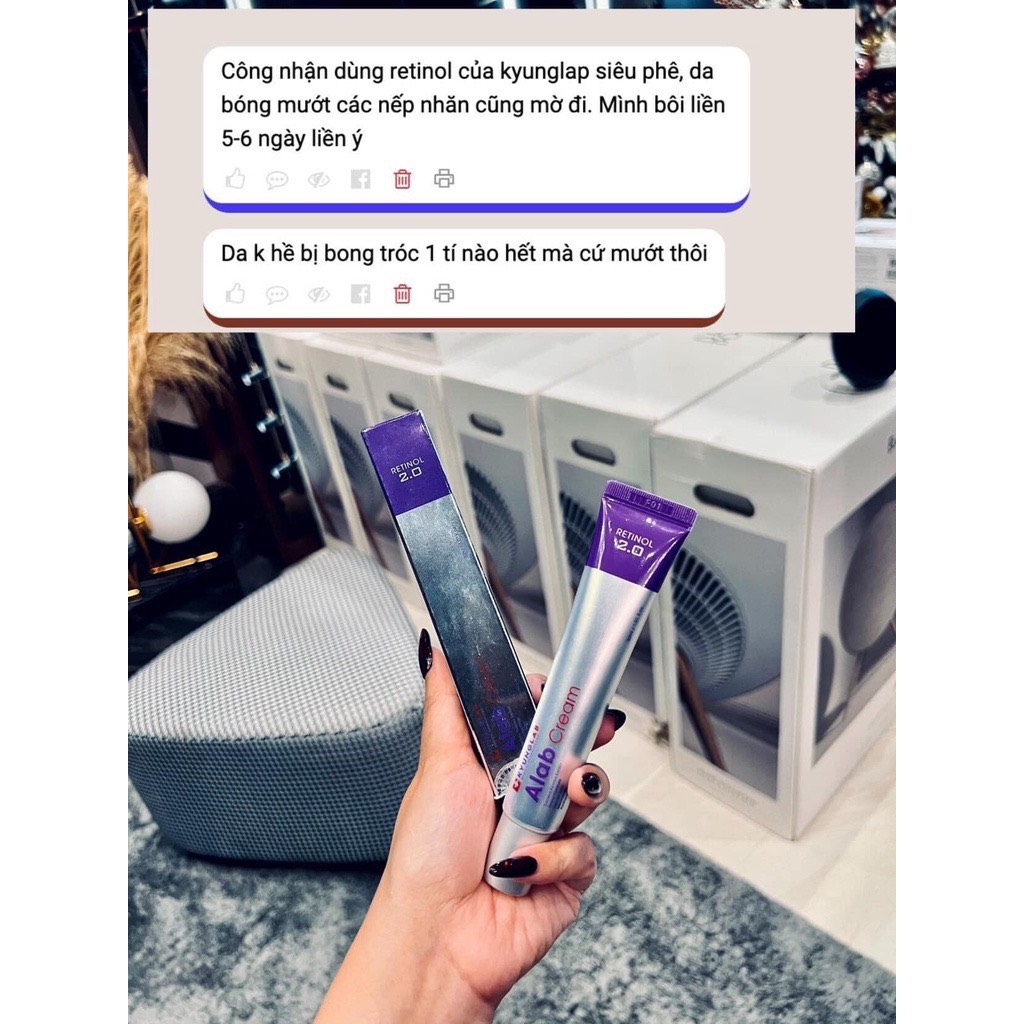Kem dưỡng thế hệ mới Retinol Alab Cream Kyung Lab 30ml, phục hồi dưỡng trắng da ngừa mụn