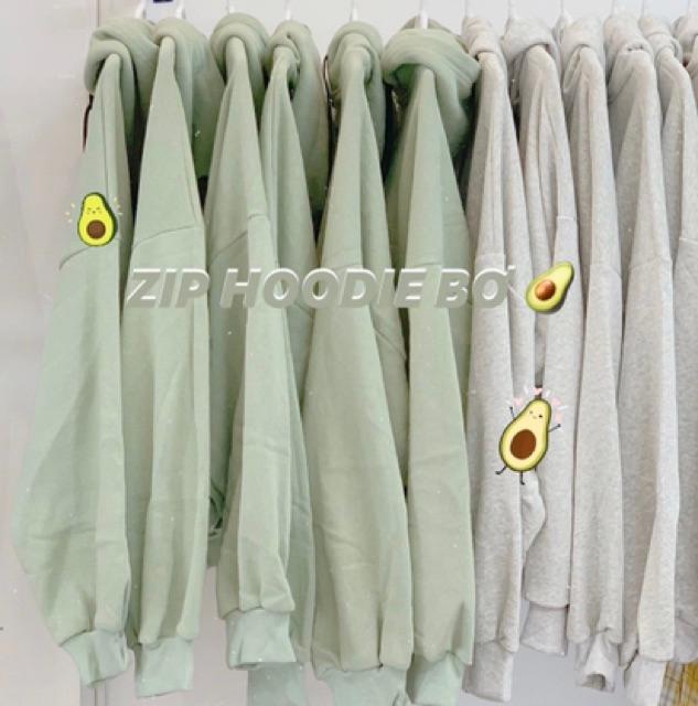 Khoác khoác hoodie dây kéo from lững nữ  kèm clip