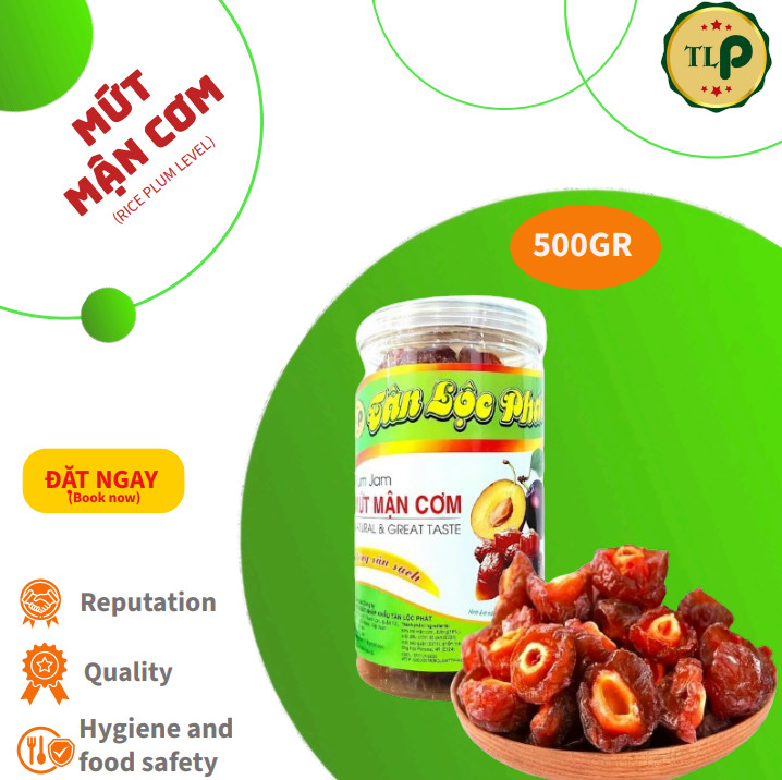 MỨT MẬN CƠM TÂN LỘC PHÁT - HŨ 500G