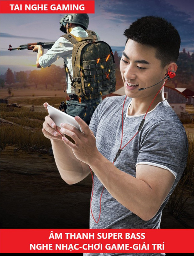 Tai Nghe Gaming Chống Ồn GM10 Cao Cấp Siêu Ngầu Dùng Cho Cả Máy Tính, Điện Thoại, Có Mic Rời - Hàng chính hãng