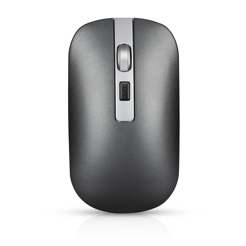 Chuột không dây có thể sạc lại M30 2.4GHz 1600DPI Kim loại cuộn cho văn phòng làm việc