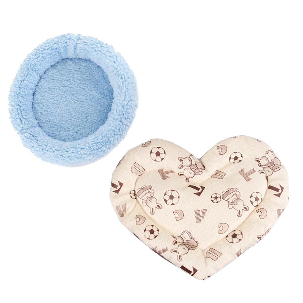 2 Piece Rat Hamster Bed Mat Pet Guinea Pig Ferret House