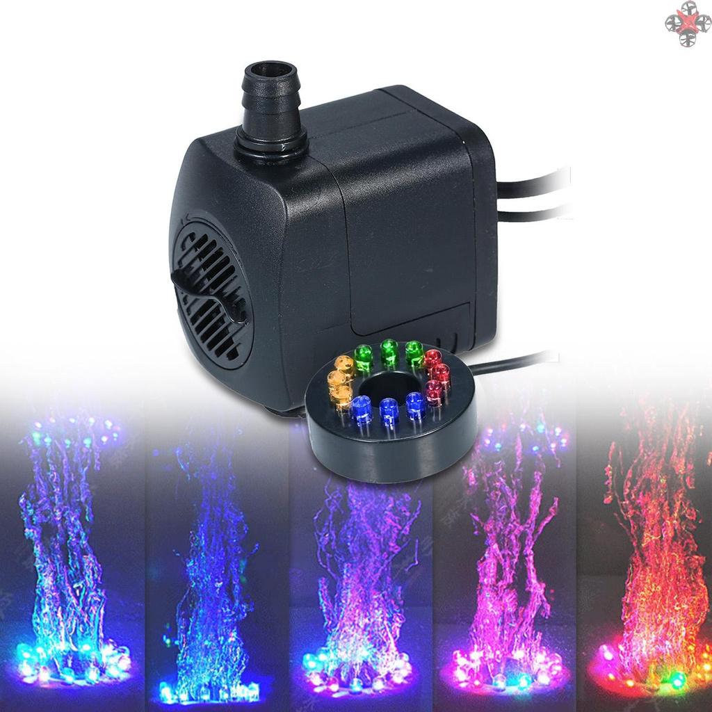 Máy Bơm Chìm 800l / H Có Đèn Led Cho Hồ Cá