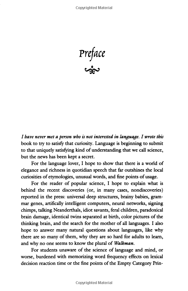 The Language Instinct: How the Mind Creates Language (P.S.)