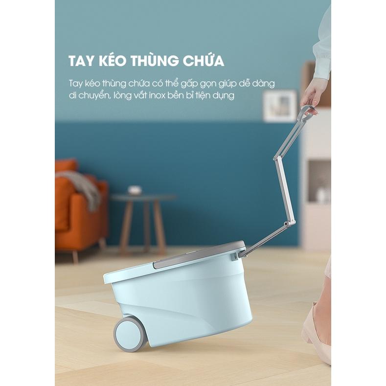 Bộ cây lau nhà thông minh xoay 360 độ SAMONO SCM012 All in One - Hàng chính hãng - Hàng chính hãng