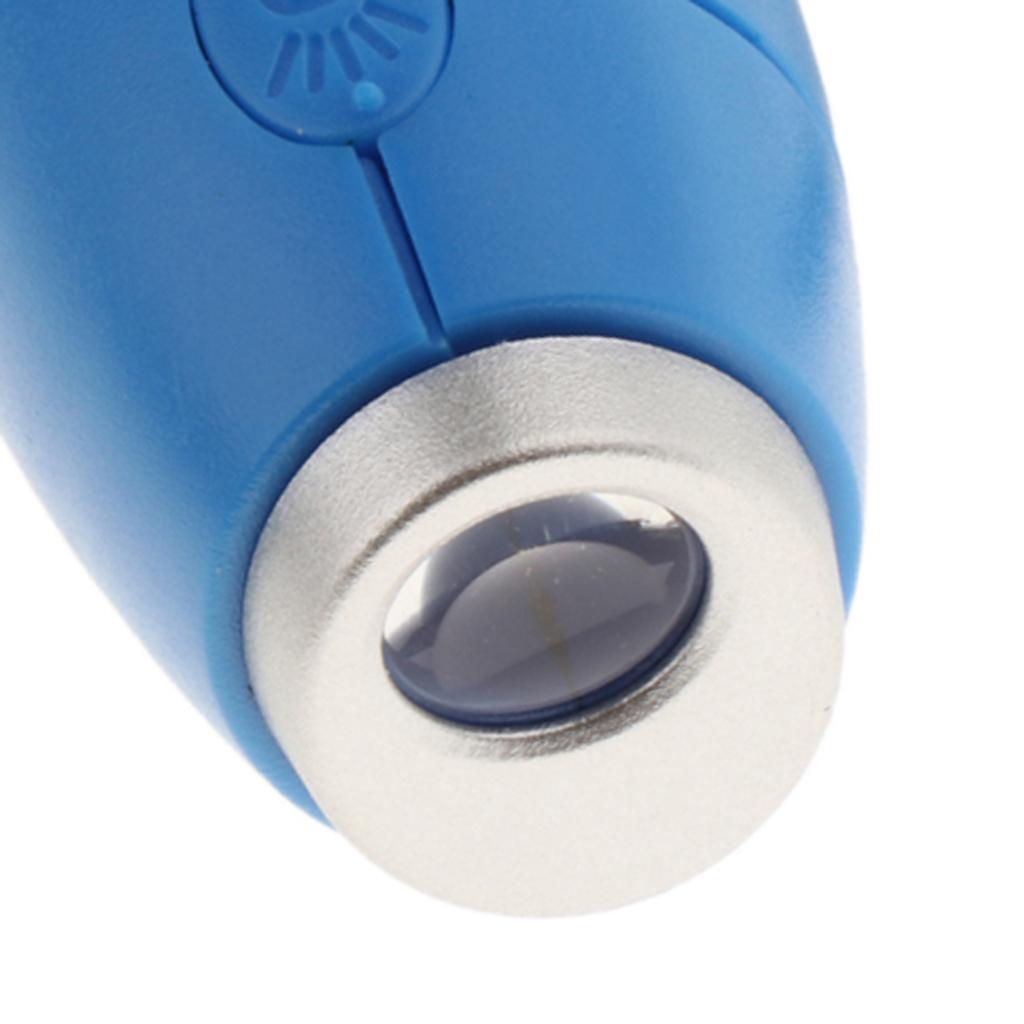 2X Portable Mini Projection Clock LED Wall Ceiling Projection for Travel Blue
