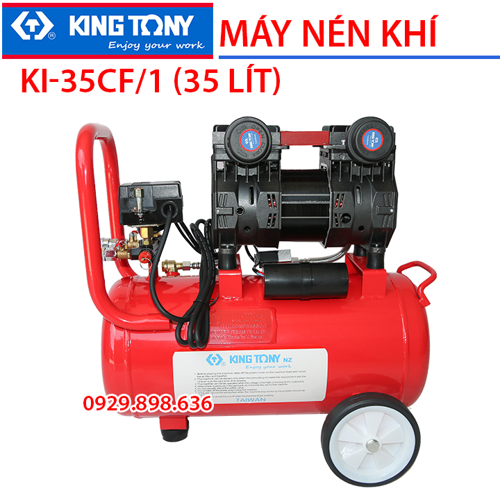 Máy nén khí không dầu tốc nhanh KI-35C - Lên hơi siêu khỏe- 100% Dây đồng