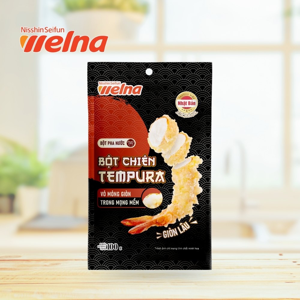 Bột Chiên Tempura Gói 100g Vỏ Mỏng Giòn Trong Mọng Mềm - Nisshin Seifun Welna
