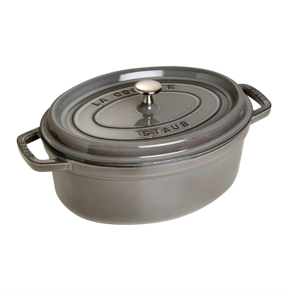 Staub - Nồi oval màu xám - 27cm