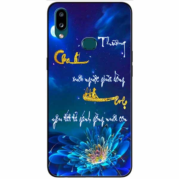 Ốp lưng in cho Samsung A10s Mẫu Thư Pháp Cha Mẹ
