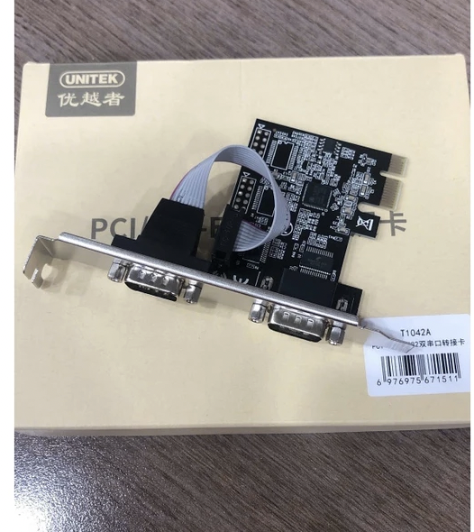 PCI-E TO RS232 DUAL SERIAL PORT CARD T1042A UNITEK - HÀNG CHÍNH HÃNG