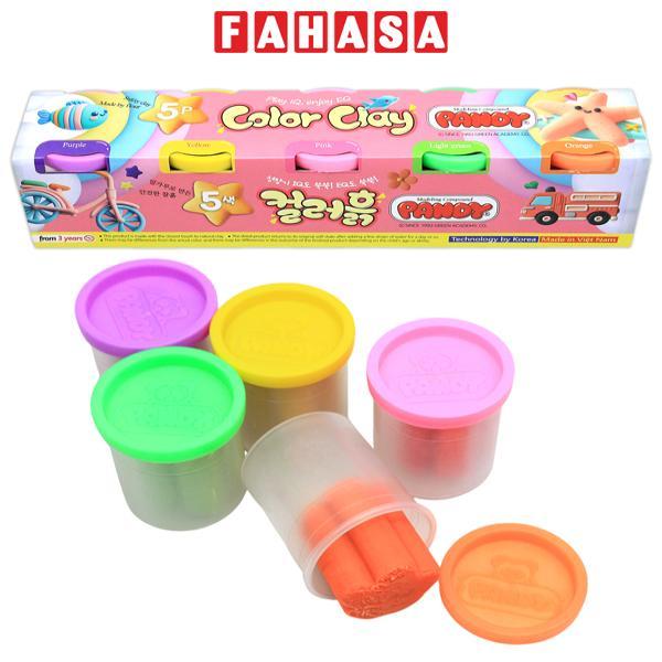 Bộ 5 Hộp Bột Nặn Màu Sắc - Pandy GA00500
