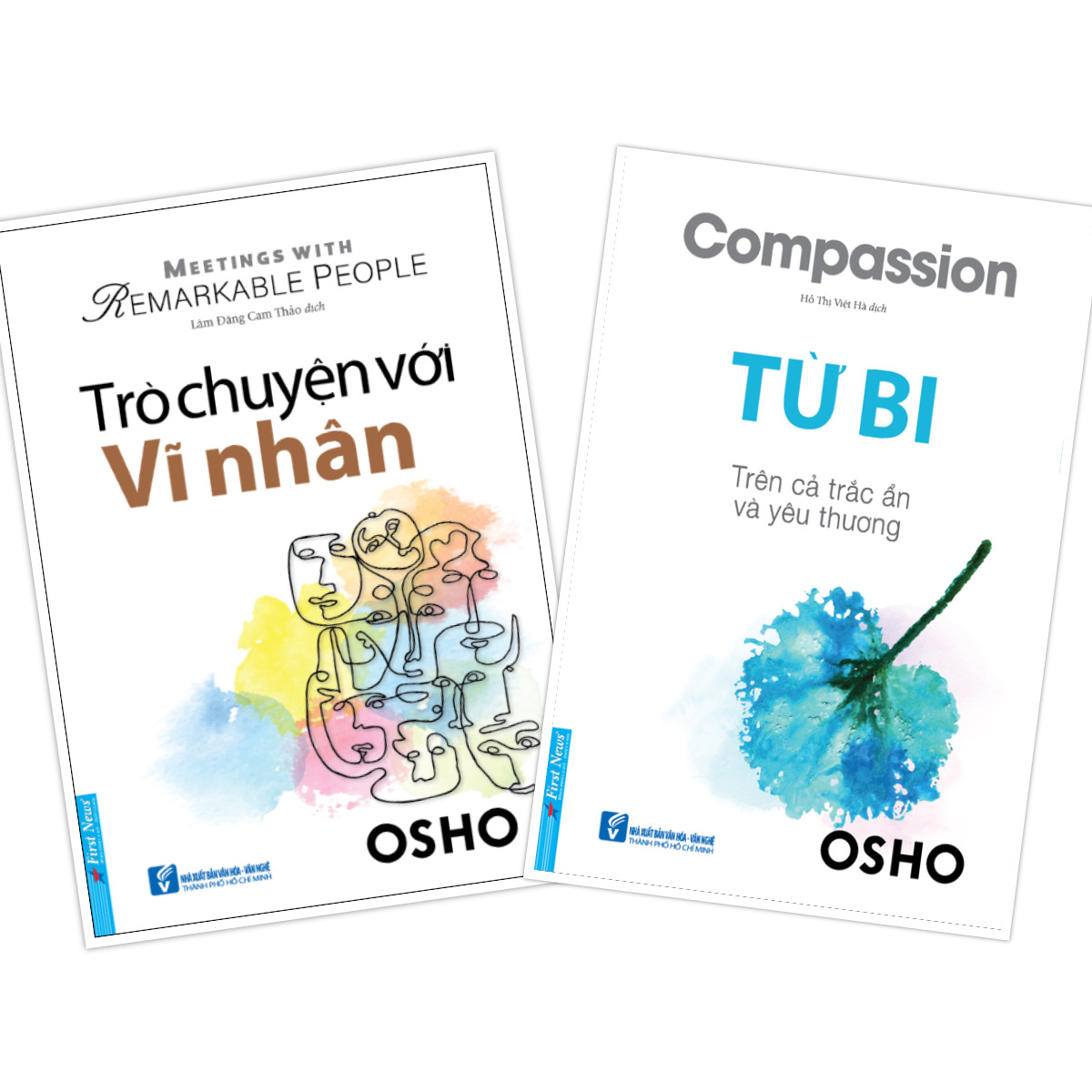 COMBO OSHO 2 cuốn TỪ BI + TRÒ CHUYỆN VỚI VĨ NHÂN (New 2020)