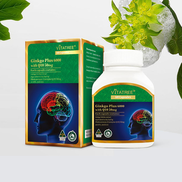 Viên uống Vitatree Ginkgo Plus 6000mg with CQ10 50mg | HƯNG LONG | Tiki