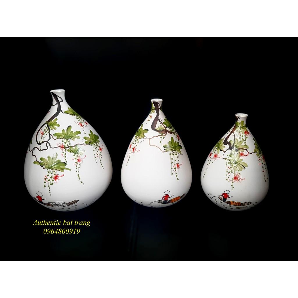 HOME DECOR- BỘ BÌNH TRANG TRÍ, CÂY LỘC VỪNG, SẢN PHẨM VẼ TAY THỦ CÔNG -SẢN XUẤT TẠI LÀNG NGHỀ TRUYỀN THỐNG BÁT TRÀNG