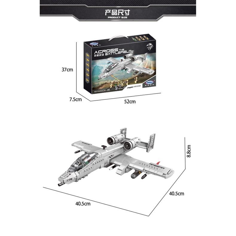 Đồ chơi lắp ráp Máy Bay Phản lực Chiến Đấu A10 - Xingbao XB06022 Plane A10 - Xếp hình thông minh - Mô hình trí tuê