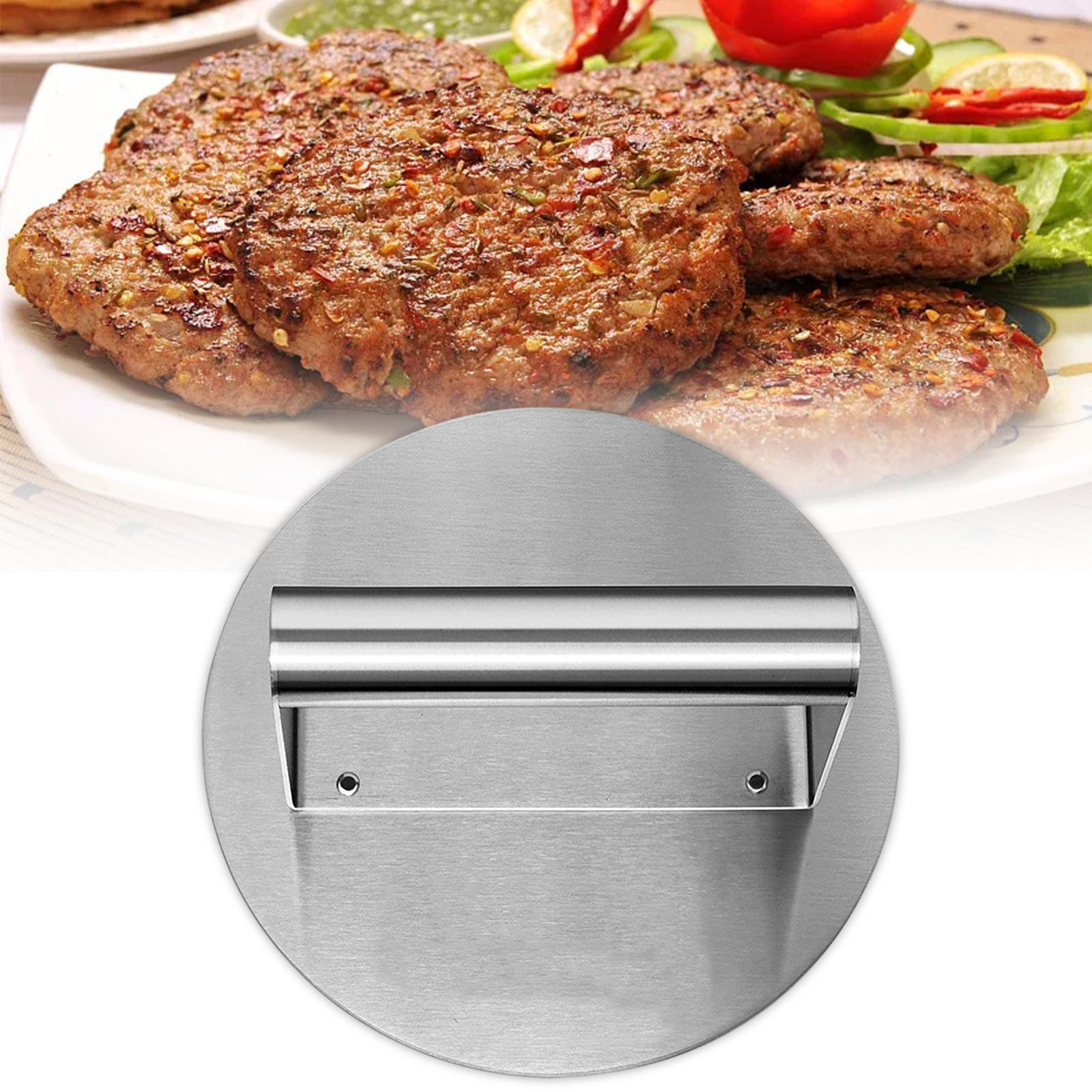 Stainless Steel Burger Press Maker Smooth Meat Looser for Cooking Flatbreads