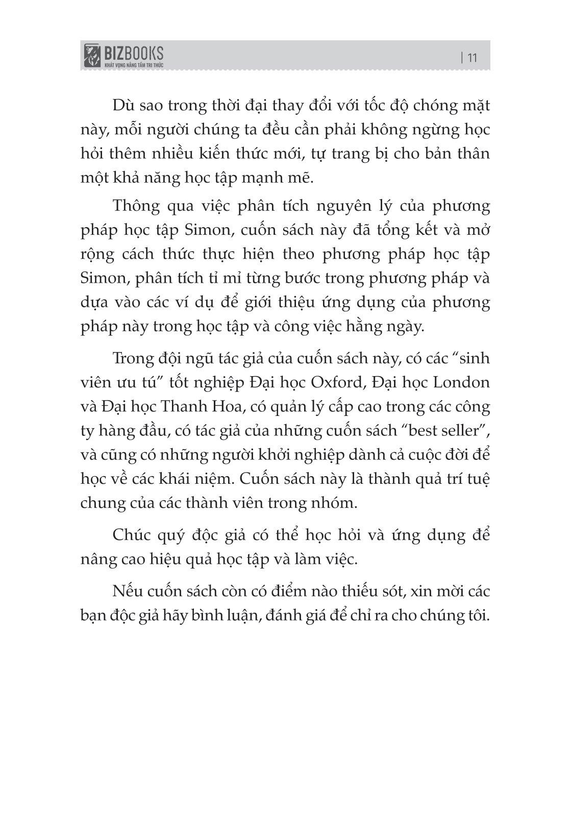 Phương Pháp Simon - Cách Học Nhanh, Nhớ Lâu Mọi Kiến Thức