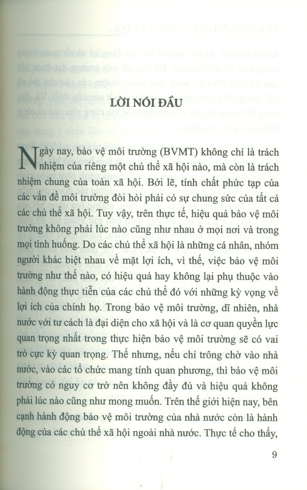 Trách Nhiệm Của Tổ Chức Xã Hội Trong Bảo Vệ Môi Trường Tại Việt Nam Hiện Nay (Sách Chuyên Khảo)