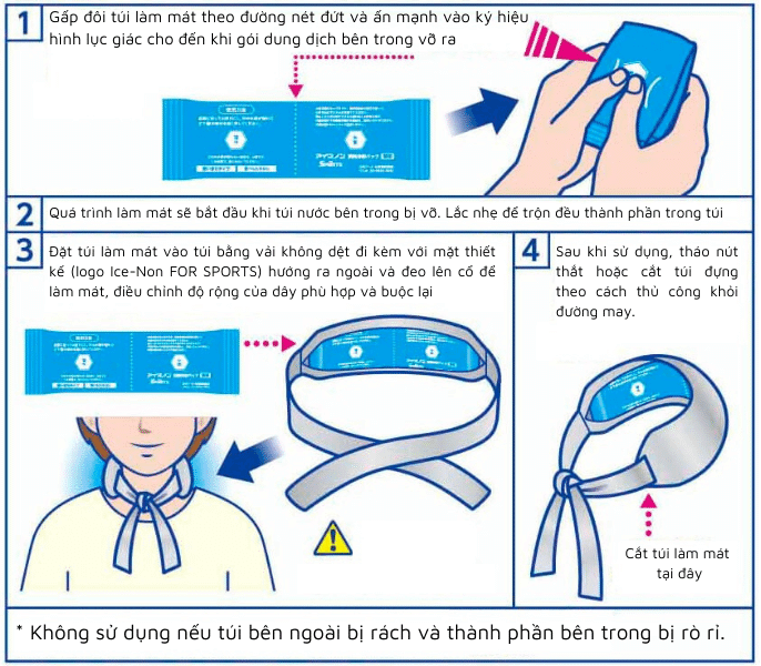 Khăn quàng cổ mát lạnh Hakugen Earth Sport Cool Nhật Bản 3 chiếc