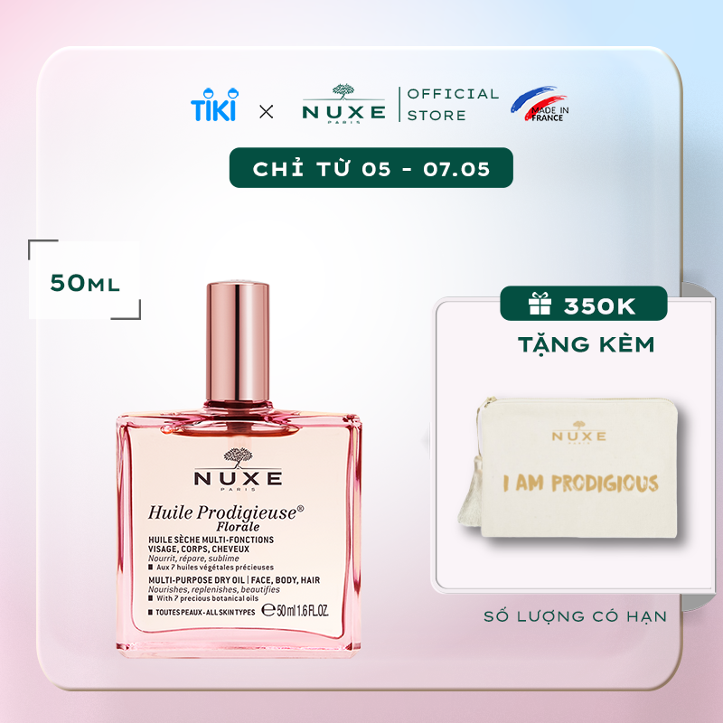 Dầu dưỡng khô đa năng Hương Hoa Huile Prodigieuse Florale Multi-purpose Dry Oil 50ml