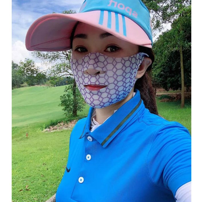 Mặt nạ golf tổ ong chống nắng dưỡng da Celderma Nine Fitting Gel - Korea - Hộp 10 miếng