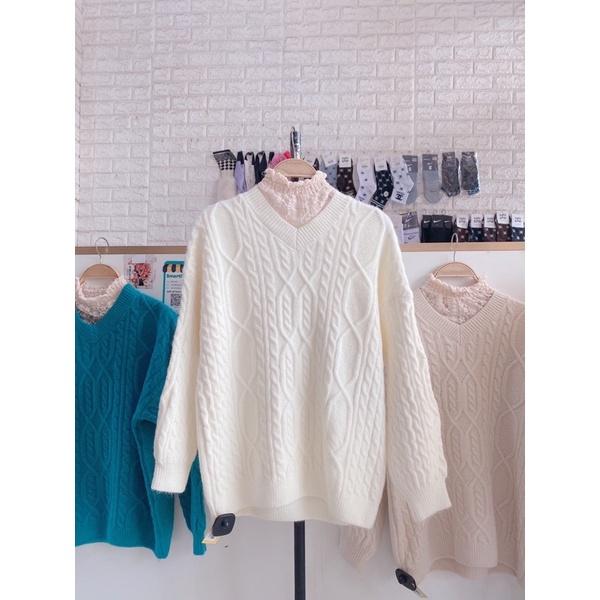 Áo len cổ ren 3p ulzang thời trang nữ MTSHOPVINH