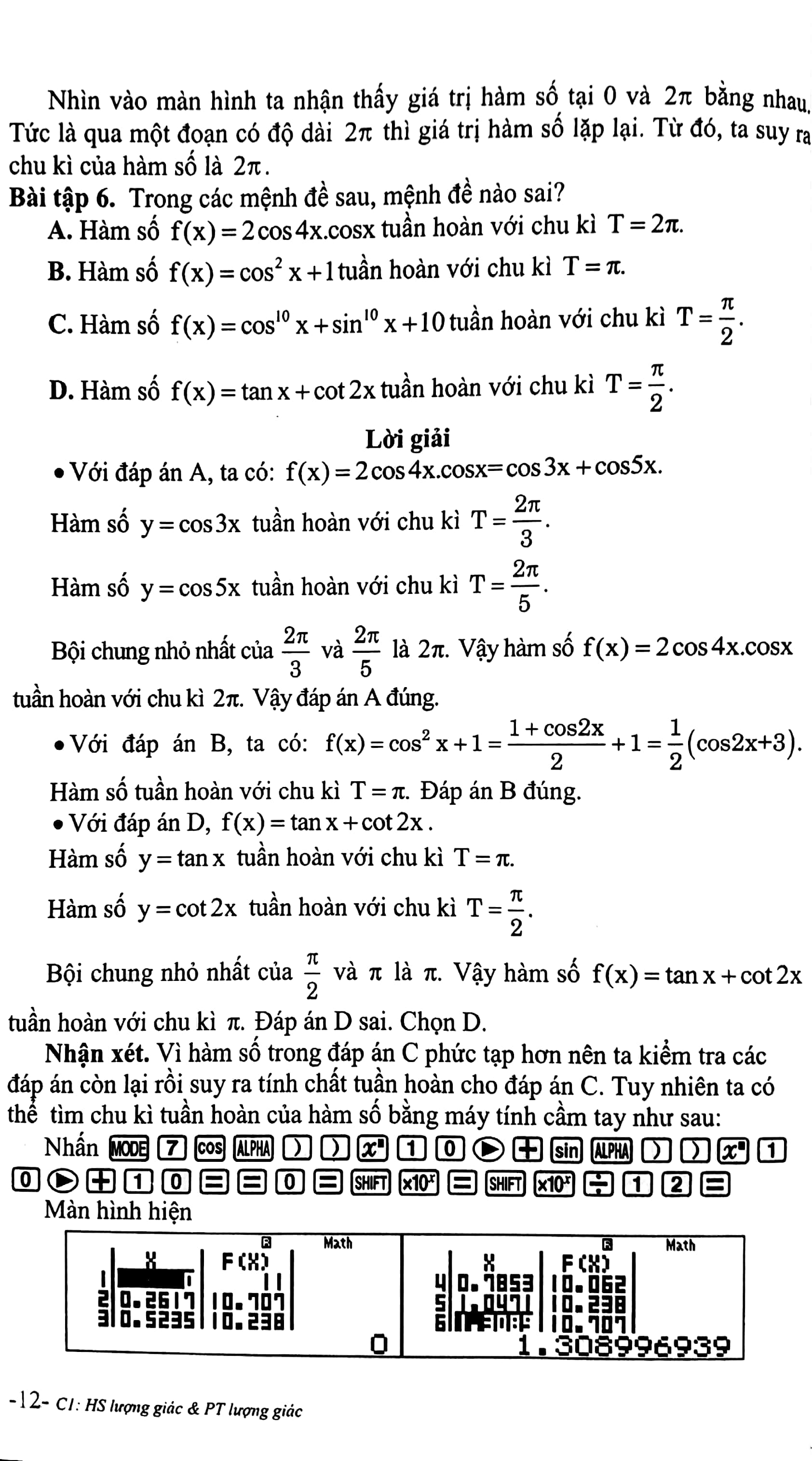 Phương Pháp Giải Nhanh Toán Trắc Nghiệm Đại Số - Giải Tích 11