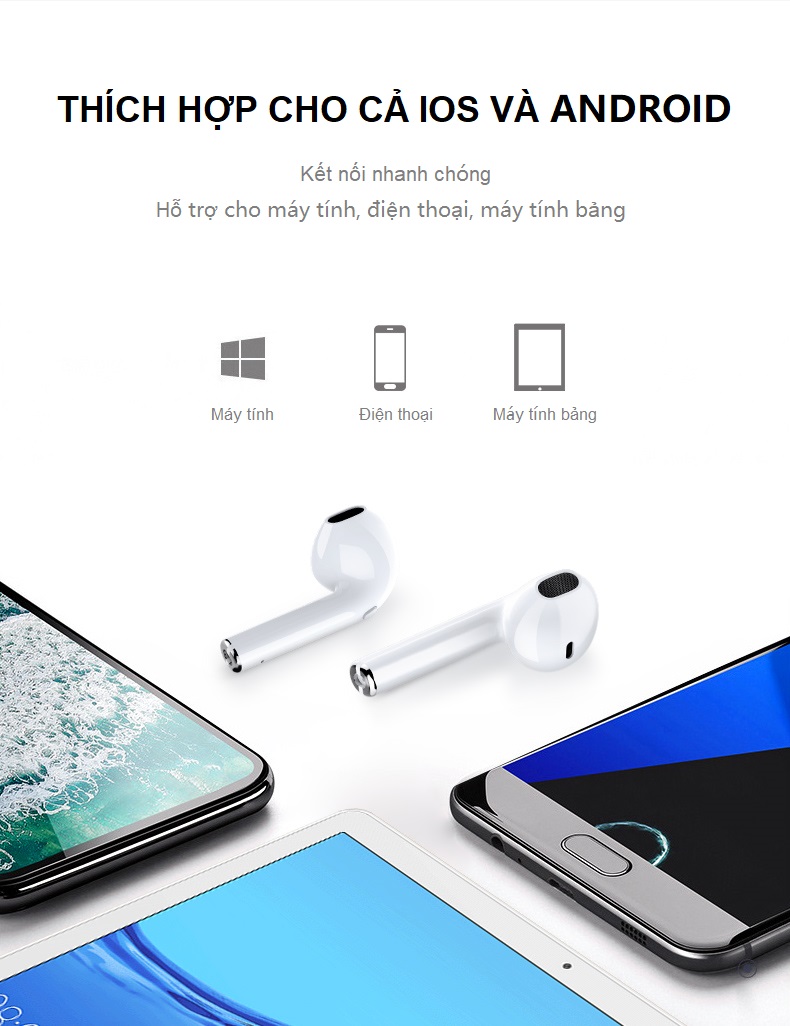 Tai Nghe Bluetooth Cảm Ứng i10s