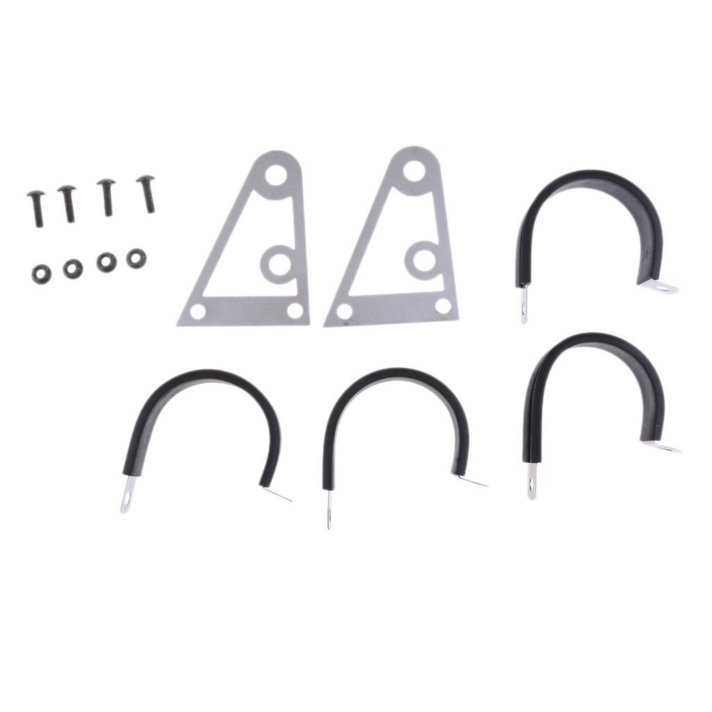 Pair Motorcycle Motorbike Universal Headlight Stealth Mounting Bracket for Chopper Bobber Street Bike Cafe Racer