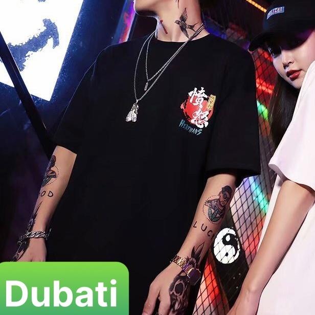 ÁO THUN TAY LỠ NAM NỮ FROM RỘNG MÈO CẦM KIẾM CHẤT COTTON MỊN MÁT CO GIÃN MỚI- DUBATI FASHION