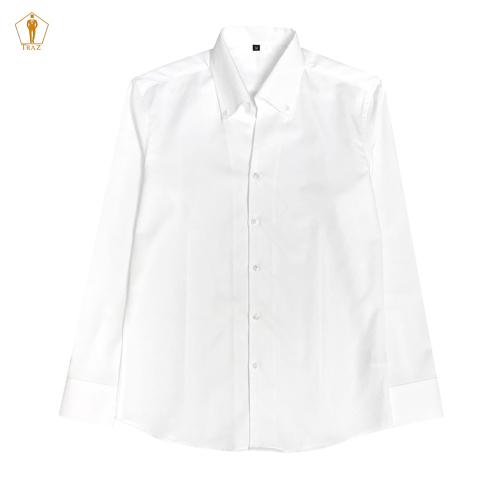 Áo Sơ Mi Nam TRAZ Kiểu Cổ Button Down Mới Hàn Quốc Với Dáng Cổ V Thời Trang Lịch Lãm