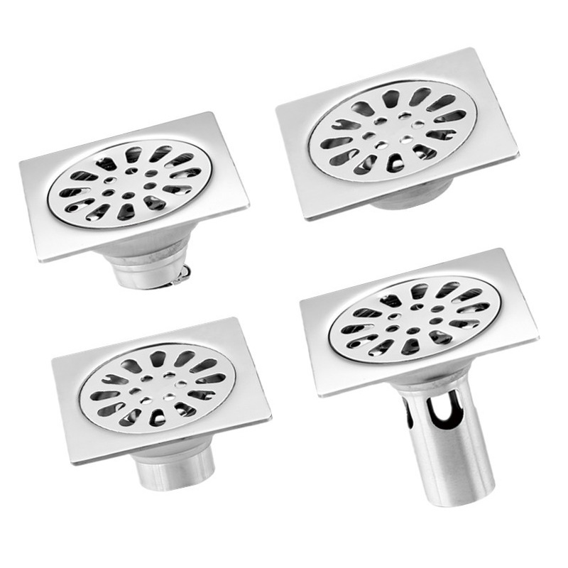 Thoát sàn ngăn mùi inox DN50, thoát nước nhanh 2mm