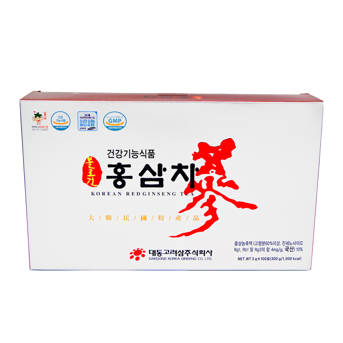 1 hộp 100 gói Trà hồng sâm Okinsam + 1 hộp 100 gói Trà hồng sâm Daedong