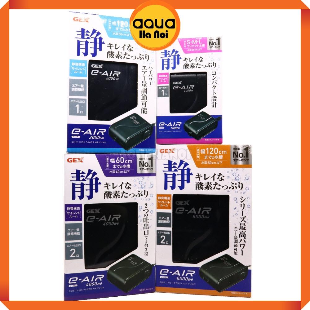 Máy sủi Oxy siêu êm Gex E-air 1000SB/2000SB - 4000WB/6000WB cho hồ cá cảnh thủy sinh