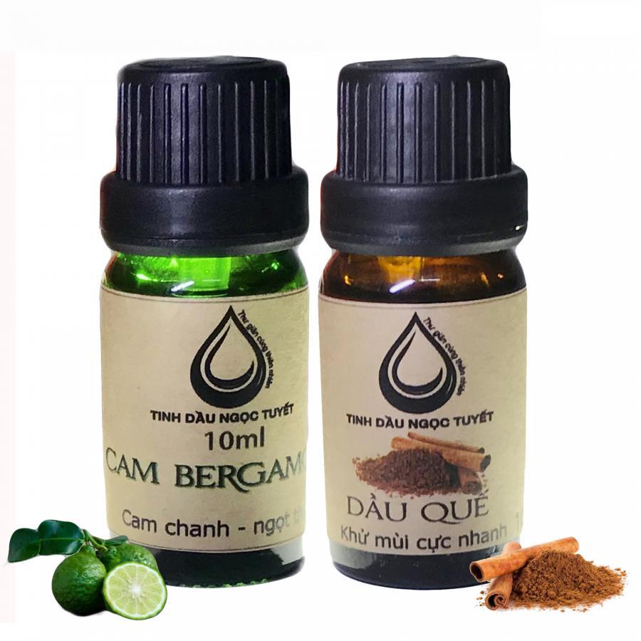 Bộ tinh dầu lọc không khí đem lại sự mát mẻ 10mlx2 (Cam begamot, quế) Ngọc Tuyết