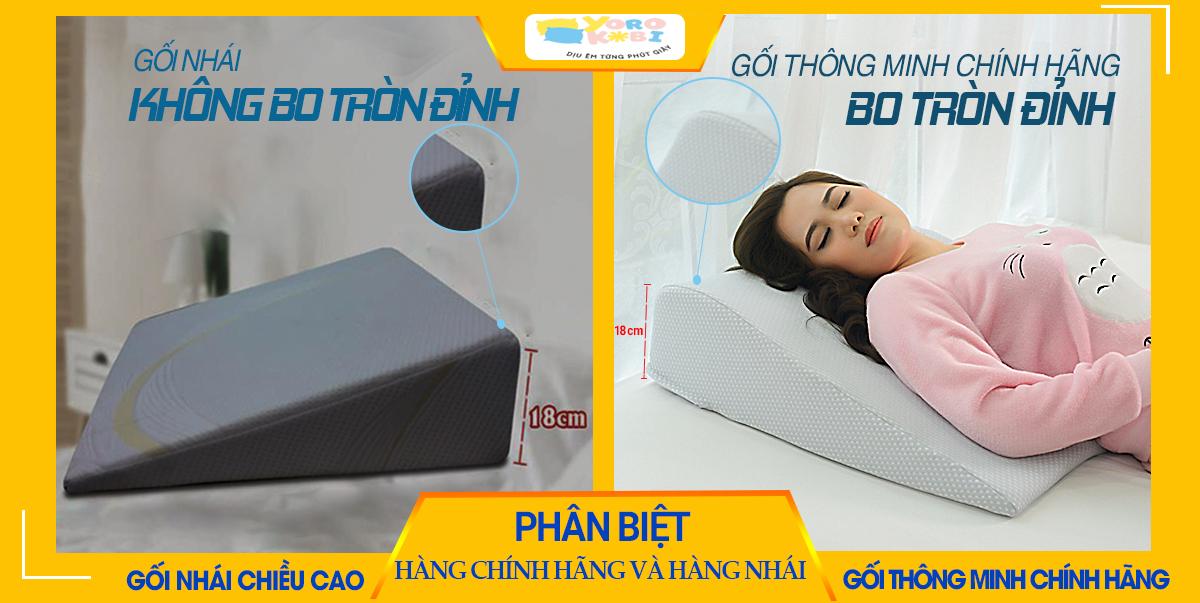 GỐI TRÀO NGƯỢC DẠ DÀY NGƯỜI LỚN YOROKOBI, KÍCH THƯỚC CAO 69*60*18CM (Bo tròn), THÍCH HỢP VỚI NGƯỜI BỊ TRÀO NGƯỢC ACID, Ợ CHUA, THOÁI HÓA CỘT SỐNG CỔ, HÀNG THƯƠNG HIỆU